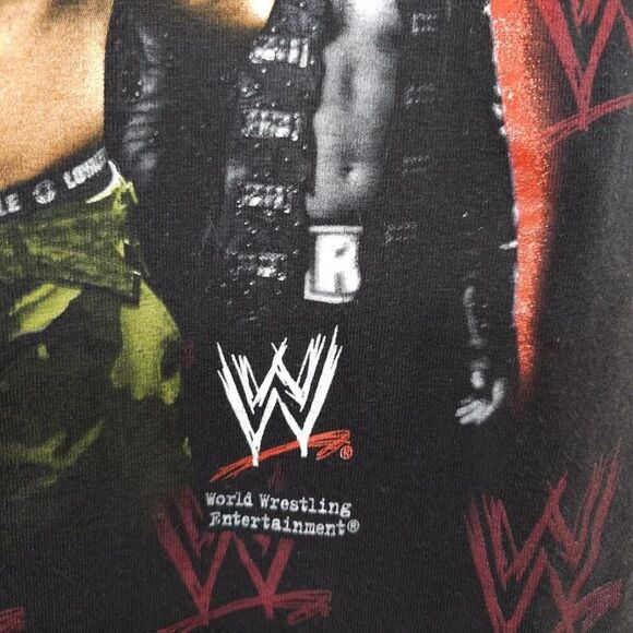 Vintage WWE Raw T Shirt Mens Size Medium Black Y2K 2007 John Cena Triple H - Picture 4 of 8